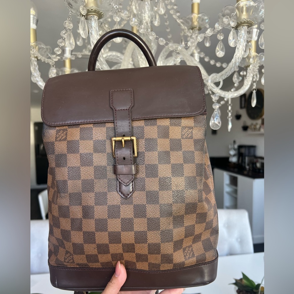 Louis Vuitton Brown Checkered Shoulder Bag